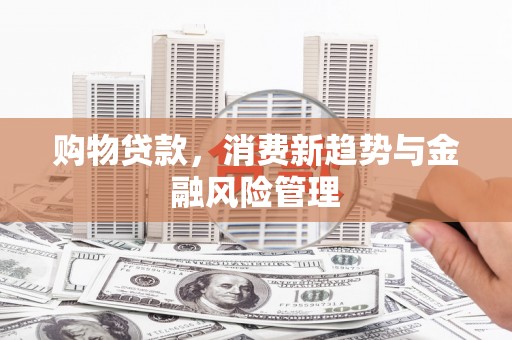 合川购物贷款，消费新趋势与金融风险管理
