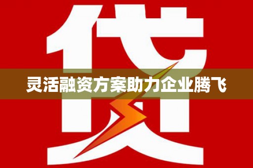 合川灵活融资方案助力企业腾飞