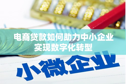 合川电商贷款如何助力中小企业实现数字化转型