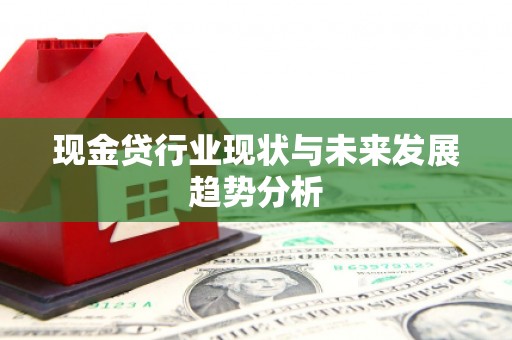 合川现金贷行业现状与未来发展趋势分析