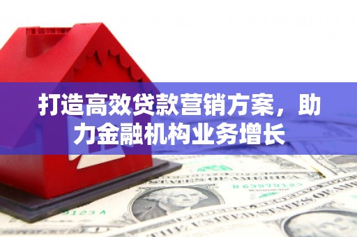 合川打造高效贷款营销方案，助力金融机构业务增长
