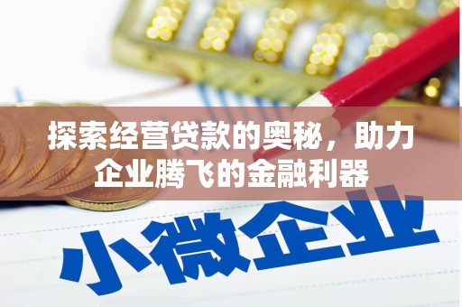 合川探索经营贷款的奥秘，助力企业腾飞的金融利器
