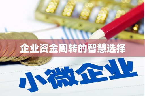 合川企业资金周转的智慧选择