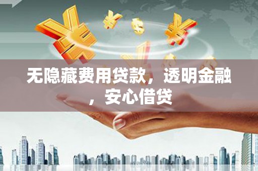 合川无隐藏费用贷款，透明金融，安心借贷