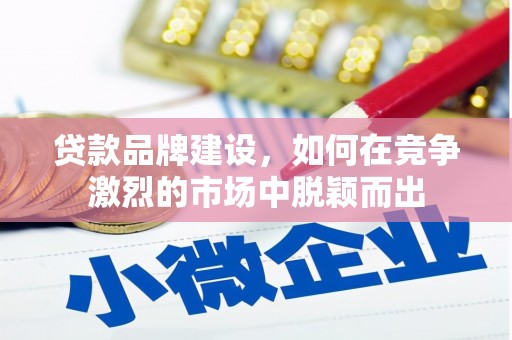 合川贷款品牌建设，如何在竞争激烈的市场中脱颖而出