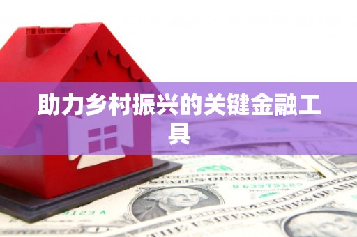 合川助力乡村振兴的关键金融工具