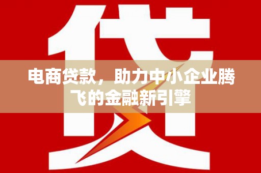 合川电商贷款，助力中小企业腾飞的金融新引擎