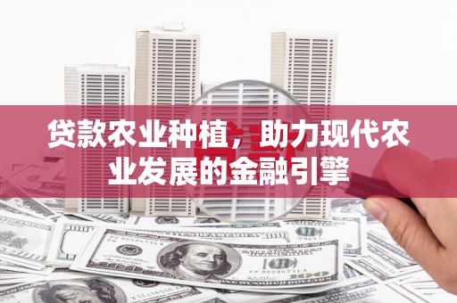 合川贷款农业种植，助力现代农业发展的金融引擎
