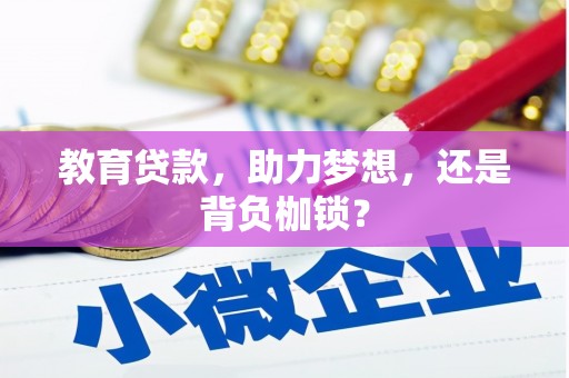 合川教育贷款，助力梦想，还是背负枷锁？