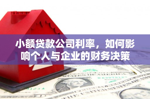 合川小额贷款公司利率，如何影响个人与企业的财务决策