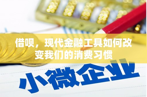 合川借呗，现代金融工具如何改变我们的消费习惯