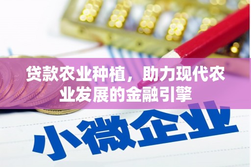 合川贷款农业种植，助力现代农业发展的金融引擎