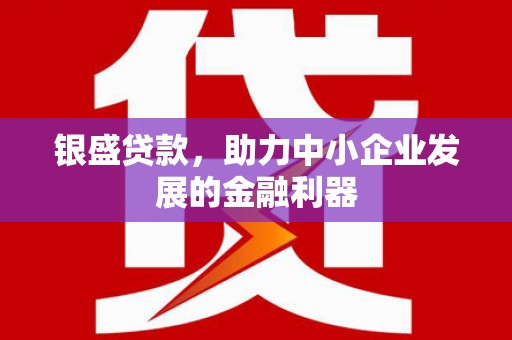 合川银盛贷款，助力中小企业发展的金融利器