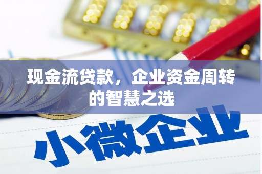 合川现金流贷款，企业资金周转的智慧之选