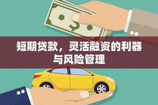 合川短期贷款，灵活融资的利器与风险管理
